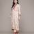Off white woven viscose kurta set