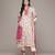 Off white woven viscose kurta set