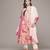 Red woven viscose kurta set