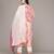 Red woven viscose kurta set