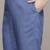 Blue woven viscose kurta set