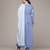 Blue woven viscose kurta set