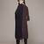 Black woven viscose kurta set