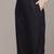 Black woven viscose kurta set