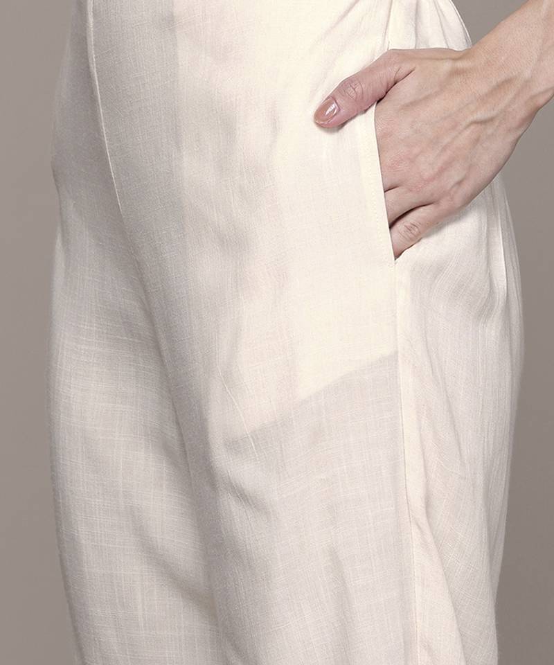 Multicolor woven viscose kurta set