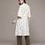 Off white woven polyester kurta