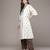 Off white woven polyester kurta