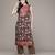 Black woven viscose kurta