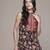 Black woven viscose kurta
