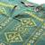 Green woven viscose kurta