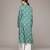Green woven viscose kurta