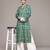 Green woven viscose kurta
