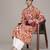Brown woven viscose kurta