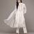 White polyester woven kurta set