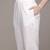 White polyester woven kurta set