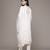White polyester woven kurta set