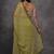 Women's Mehendi Chiffon Mirror Work Designer Saree with Blouse
