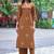Floral Embroidered V-Neck Thread Work Straight Kurta With Palazzos