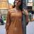 Floral Embroidered V-Neck Thread Work Straight Kurta With Palazzos