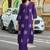 Floral Embroidered V-Neck Thread Work Straight Kurta With Palazzos