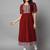 Maroon Georgette Long Kurti