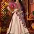 Navratri Special Kutchi Mirror Work Beige Lehenga Choli In Viscose Cotton