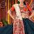 Teal Blue Viscose Cotton Festive Lehenga Choli