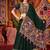 Green Viscose Cotton Thread With Mirror Work Navratri Lehenga Choli