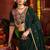 Green Viscose Cotton Thread With Mirror Work Navratri Lehenga Choli