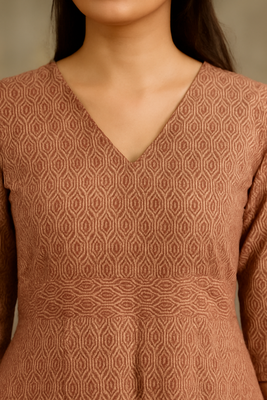 Cotton hand block print kurta 2