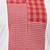 Women's white & red cotton checkered kurta set with palazzos
