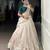 Ivory Poly Tassar Silk  Zari Border South Indian Style Lehenga choli
