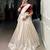 Ivory Poly Tassar Silk  Zari Border South Indian Style Lehenga choli