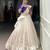 Ivory Poly Tassar Silk  Zari Border South Indian Style Lehenga choli