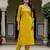 Women's Beautiful Rayon Embroidery work Straight Kurta with Pant and Dupatta Set
