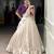 Ivory Poly Tassar Silk  Zari Border South Indian Style Lehenga choli