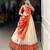 RED Vichitra Silk Paithani Zari Weaving South Indian Style Lehenga choli
