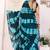 teal blue shibori printed ruffled stitched ready to wear saree with sequin unstitched blouse