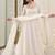 WHITE STAR GEORGETTE HAND WORK PARTY WEAR SUIT SET 