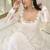 WHITE STAR GEORGETTE HAND WORK PARTY WEAR SUIT SET 