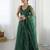 Bottle Green Net Rainbow Sequin Dori Work Lehenga Choli
