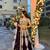 Wine Kasturi Silk Thread  Sequin Embroidered Lehenga Choli