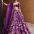 Purple Thai Silk Zari Dori Sequin Embroidered Lehenga Choli