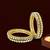 Set of 4 gold plated kundan studded bangles
