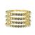 Set of 4 gold plated kundan studded bangles