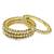 Set of 4 gold plated kundan studded bangles