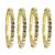 Set of 4 gold plated kundan studded bangles