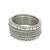 Set of 6 silver plated textured bangles set
