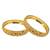 Set of 2 gold plated engraved traditional bangles set