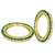 Set of 2 gold plated square design bangle set